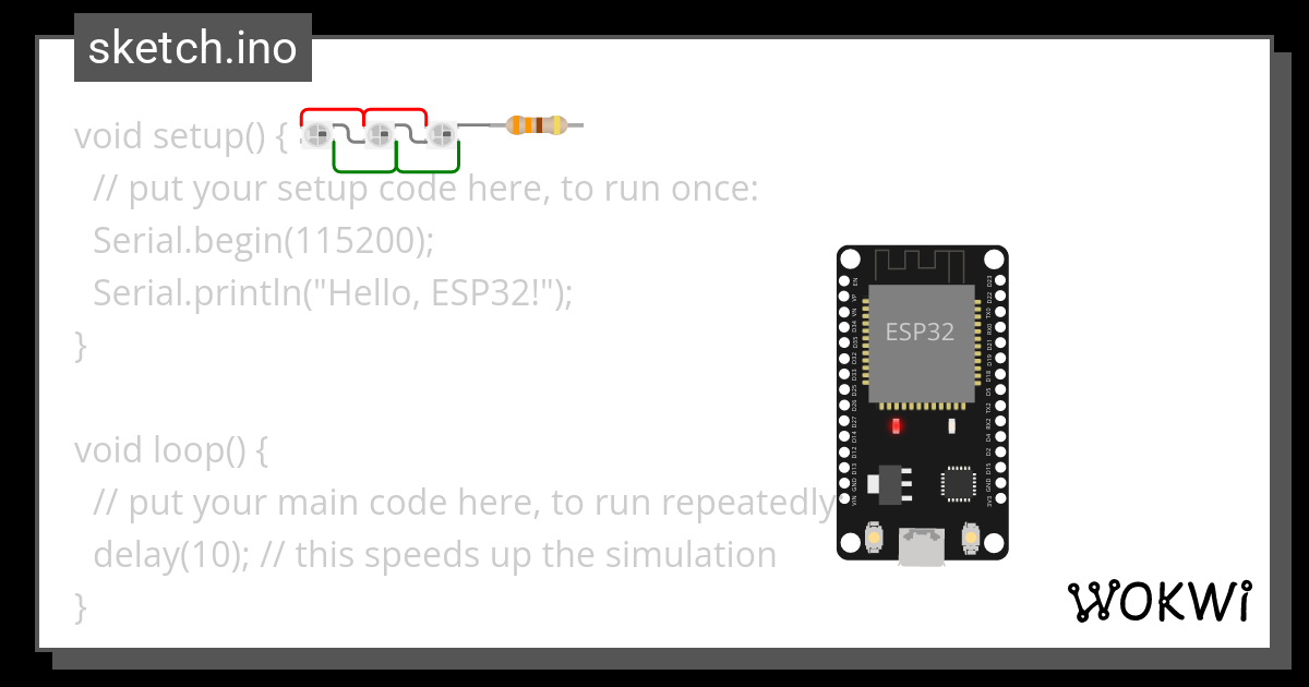 Millennium Falcon - Wokwi ESP32, STM32, Arduino Simulator