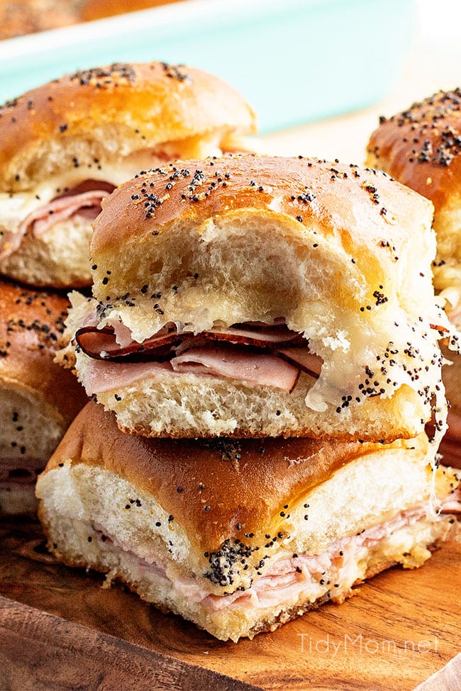 Ham and Swiss Sliders - TidyMom®