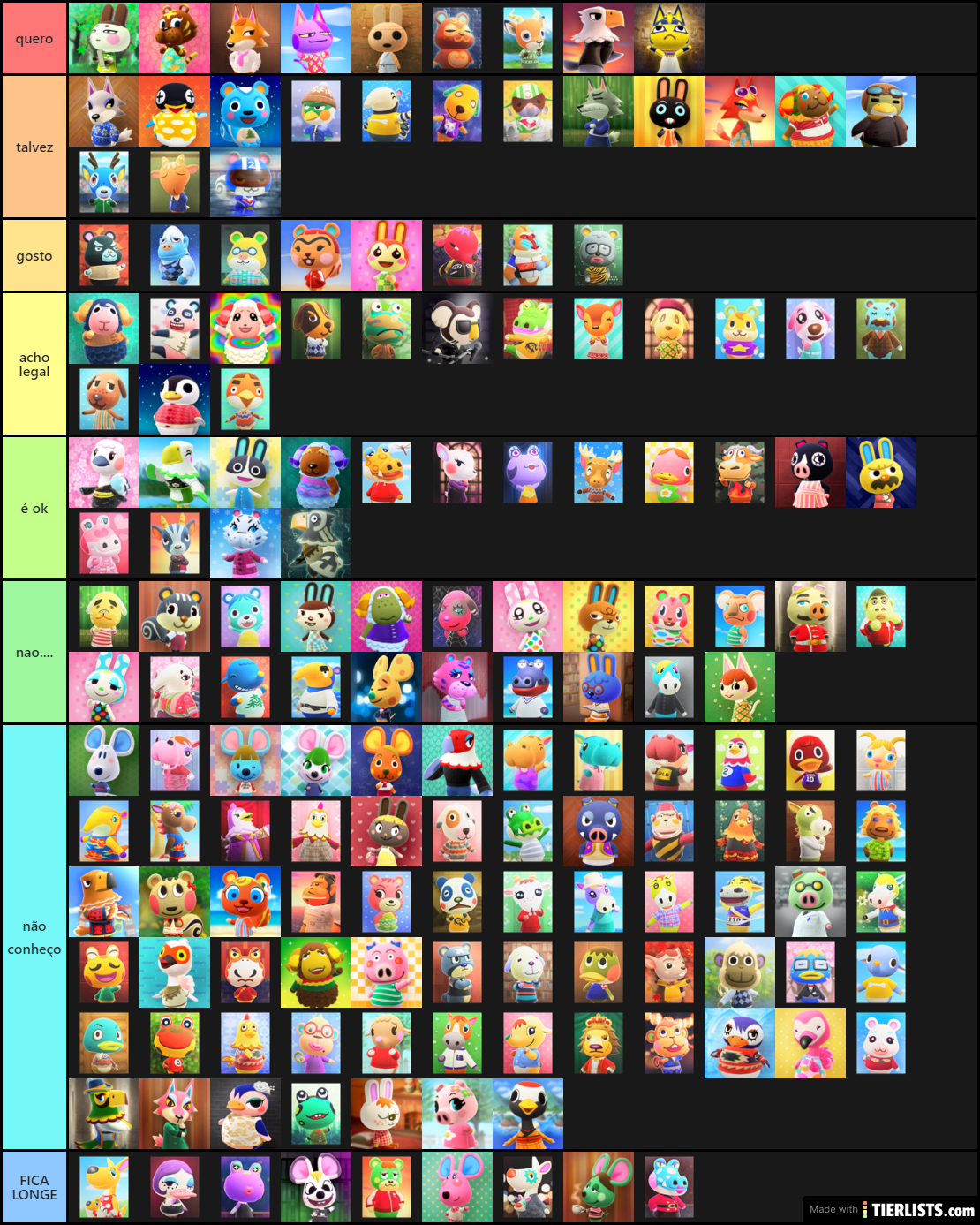 ACNH villagers 2 Tier List - TierLists.com