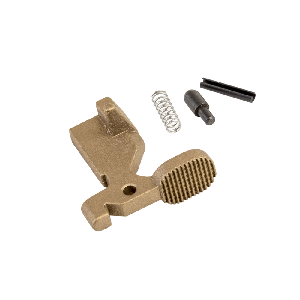 AR-15 Bolt Catch Assembly Kit with Plunger, Spring & Roll Pin -Tan