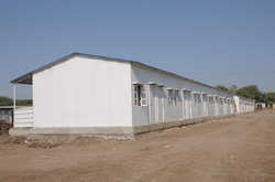 Pre Fabricated Shelters - Color: White & Grey