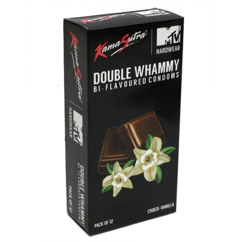 Double Whammy Bi-Flavoured Choco-Vanilla Condoms