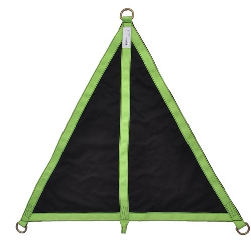 Evacuation Triangle - Premium Quality Nylon Material | 3 Metallic D-Rings for Secure Attachments, Efficient Personnel Rescue Solution