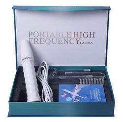 Portable High Frequency Machine - High Efficacy for Skin Cautery and Hair Growth , Microdermabrasion & Derma Roller Compatible