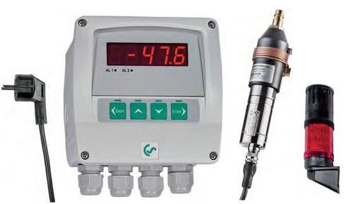 Dew Point Meter - Measuring Range -80 to +20 Â°C | Touch Screen Display, Alarm Relays, Data Logging, Quick Coupling