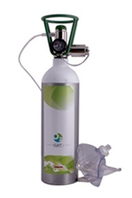 Portable Oxygen Kit - Lightweight and Portable Design | Continuous Use for 50 Minutes, Easy Operation with On-Off Mechanism, Wall-Mountable with Resuscitation Facemask