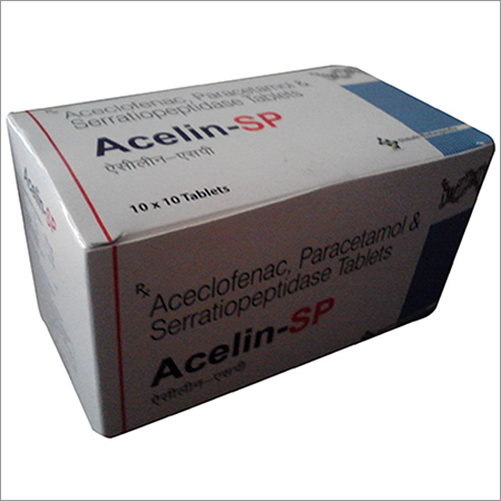 Available In Different Colour Aceclofenac Paracetamol & Serratiopeptidase Tablet