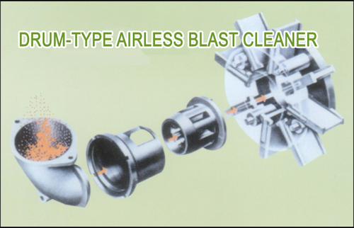 Black Drum Type Airless Blast Cleaner