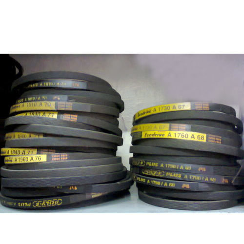 Rubber V Belt - Round Shape, Black Color | Easy to Install, Heavy Duty, Highly Durable