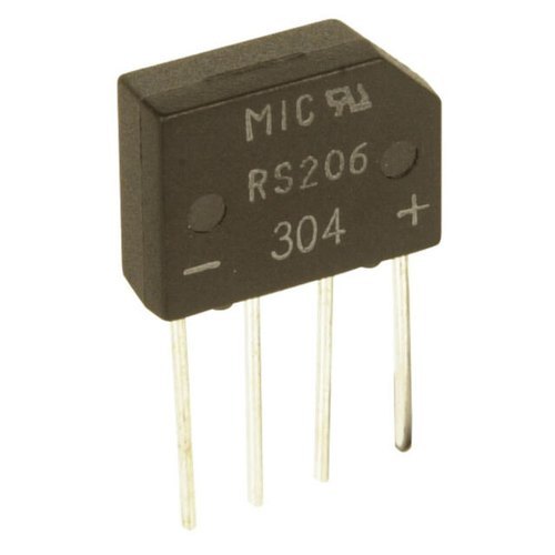 Black Electrical Rs206 Bridge Rectifier