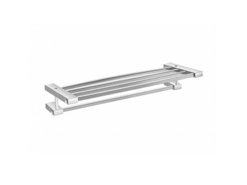 Rectangular Stainless Steel Chrome Bathroom Towel Rack