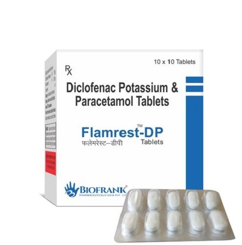 Diclofenac Potassium and Paracetamol Tablets - Allopathic Medicine for Hospital and Clinic Use | Prescription Required, Cool and Dry Storage, As Directed by Physician