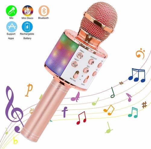 Wireless Bluetooth Microphone With Bluetooth Speaker Audio Recording