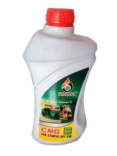 Friction Resistance Kinzol Sae 20W50 Api Sm Semi Synthetic Cng Gas Engine Oil (1 Litre) Ash %: 2%