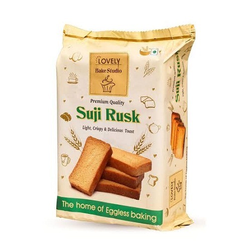 Cookies Premium Quality Light, Crispy And Delicious Suji Rusk Toast For Tea Time