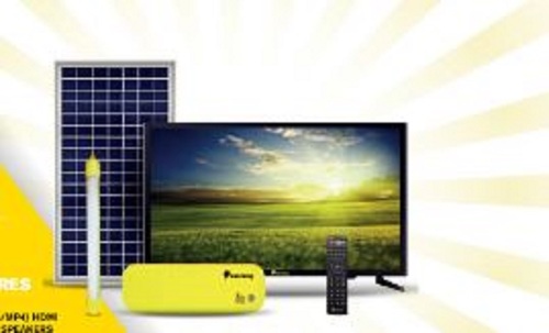 Sunking Home 250 (81 Cm) (32 Inch) Hd Ready Flat Solar Panel Standard (Solar Powered Control Unit With Tubelight, Sk-433, Black)