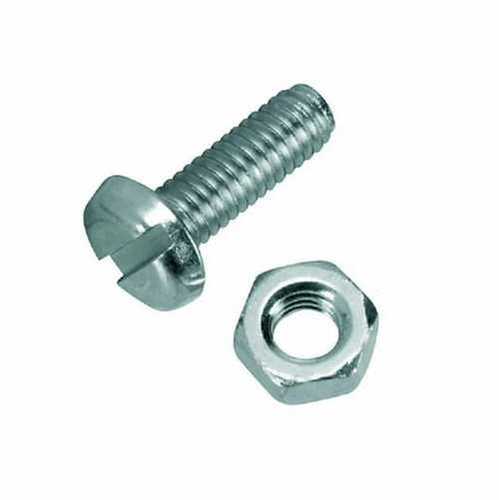 Chrome Polished 4 Inch Full Threaded Round Head MS Bolt Nut for Hardware Fitting