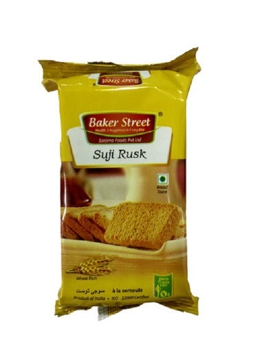 Good In Taste Easy To Digest Healthy And Nutritious Baker Street Suji Rusk (200 Gms Pack) Fat Contains (%): 2.28 Grams (G)