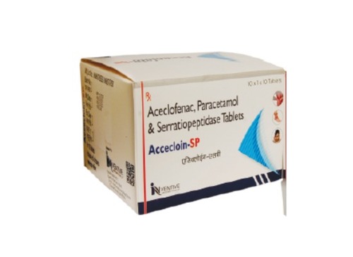 Accecloin-Sp, Aceclofenac, Paracetamol & Serratiopeptidase Tablets Age Group: Adult