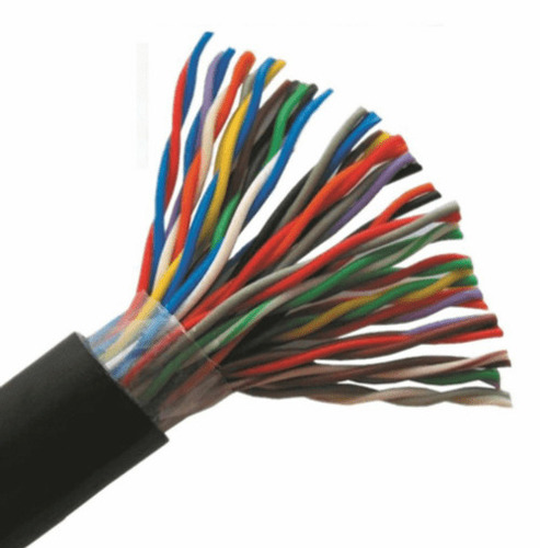 Black 6 Core Pop Jumbled Appearance Flexible Armored Fiber Optic Cable