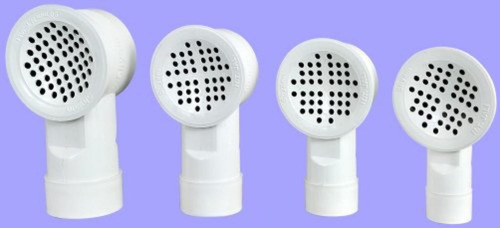 White Round Pp Plastic Shower Tap With 110 Mm Size For Bathroom Fitting