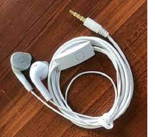 White Plastic Samsung Earphones