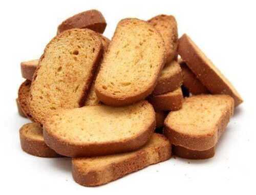 100 Percent Pure Home Made Sugar Free Whole Wheat Suji Rusk Fat Contains (%): 7 Percentage ( % )