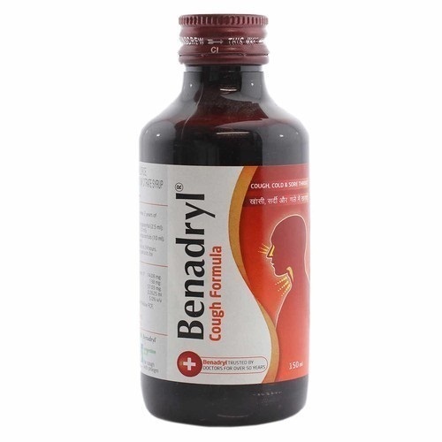 Liquid Form Sugar Free Medicine Grade Pharmaceutical Benadryl Cough Syrup