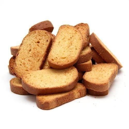 Ready To Eat Rectangular Semi-hard Crunchy And Crispy Plain Suji Rusk Fat Contains (%): 3 Grams (g)