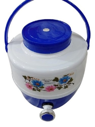 Easy To Fill Unbreakable Crack Resistant White And Blue Plastic Thermoware Insulated Water Jug