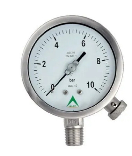 Aluminium Oil Refineries Chemical Processing Analog Pressure Gauge 