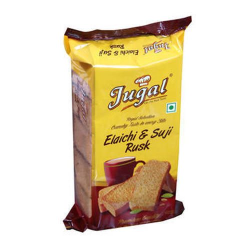 Bar 100 Gram Crunchy And Sweet Elaichi And Suji Rusk For Snacks Use