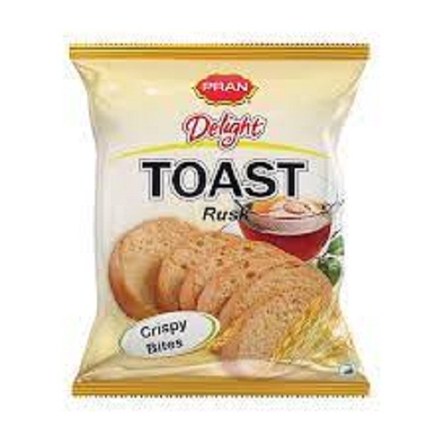 Ready To Eat Rectangular Semi-Hard Crunchy and Crispy Plain Rusk Toast