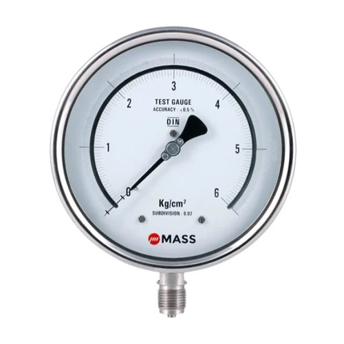 115Mm Round Stainless Steel Analog Pressure Gauge  Accuracy: 1  %