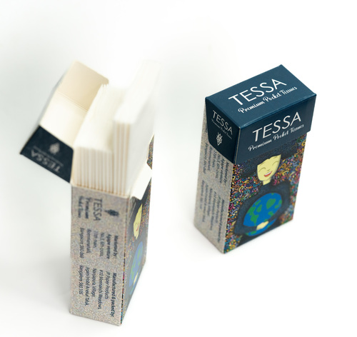 TESSA Soft 2 Ply Facial Pocket Tissue Paper