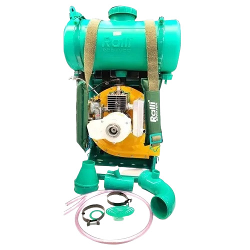 Green Petrol Operated 2 Stroke Power Sprayer With 10 Liter Tank Capacity For Agricultural 