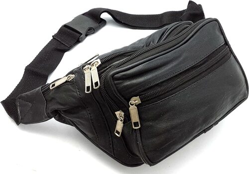 leather belt bag