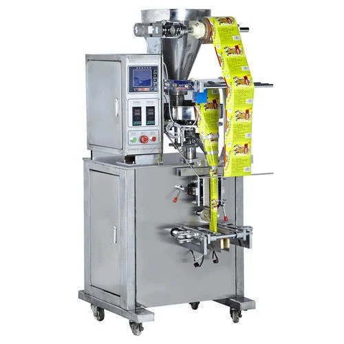 Industrial Automatic Pouch Packing Machine - 500-1000 Pouches Per Hour, 230 V AC, Silver, Durable & Rust Proof Electric Drive