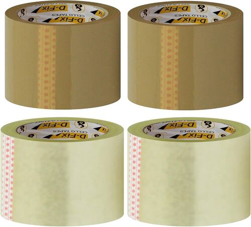 Plain BOPP Packing Tape - Water-Resistant, Lightweight & Highly-Sticky | Eco-Friendly, Ideal for Industrial Packaging