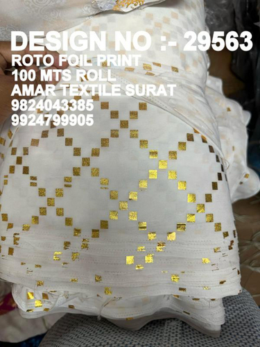 Roto Foil Print Fabric