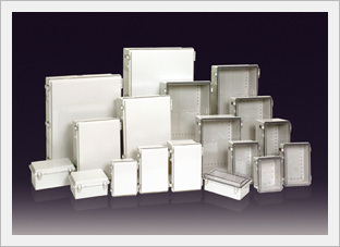 White Square Shape Plastic Electrical Enclosure