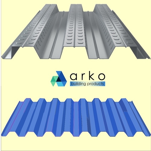 Deck Sheet - Galvanized | Anti-Earthquake, Fire Proof, Greater Load Baring Capacity, Lifetime Durable, Eco-Friendly, Easy to Handle and Install