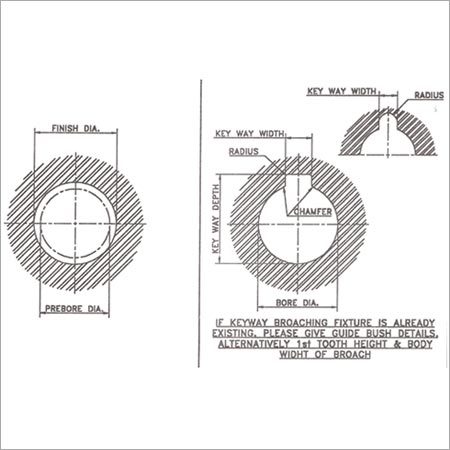 Keyway Broach - High-Quality Material, Precision Machining Tools for Internal Holes , Robust Design and Corrosion Resistance