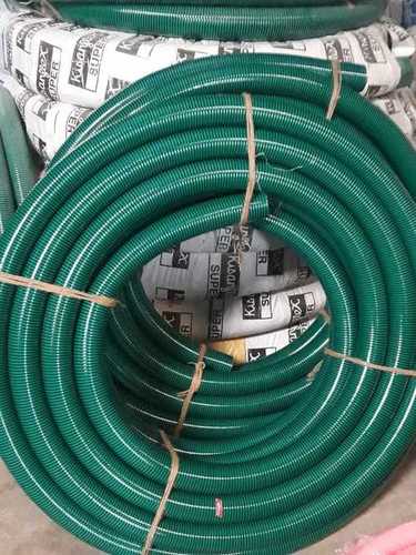 PVC Suction Hose Pipe - 4mm Thickness, 30ft Length | Green Color, Good Quality for Water Applications