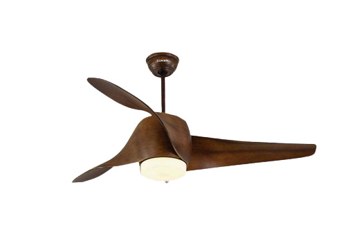 Unique Modern Design Brown 3 Blades Ceiling Fan, Related Voltage 220V Power 35 Watt  Blade Material: Aluminum