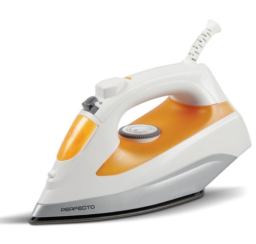 Yellow High Tensile Strength Non-Stick Sole Plates Aluminum Steam Iron 