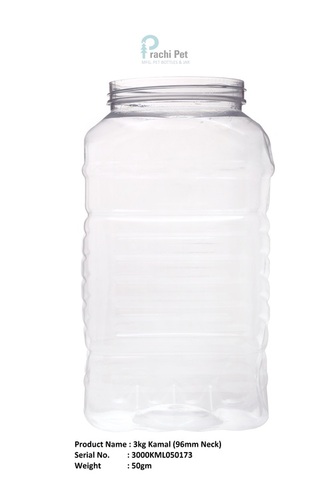 Transparent Plastic Packaging Jar