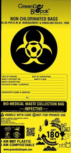 Red Biomedical Waste Collection Bag - Medi Waste Bag