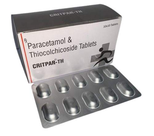 Critpar-Th Paracetamol Tablets, Pack Size 10x10 Tablets