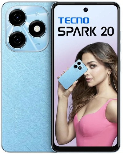 TECNO Spark 20 Mobile Phone Magic Skin Blue 16GB+256GB32MP Selfie + 50MP Main Camera